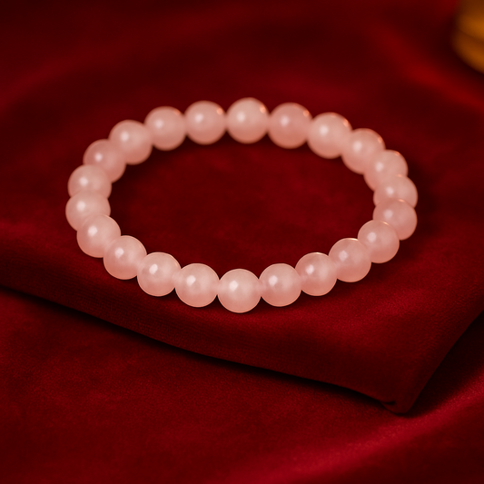 Rose Quartz Bracelet for Love, Peace & Emotional Healing