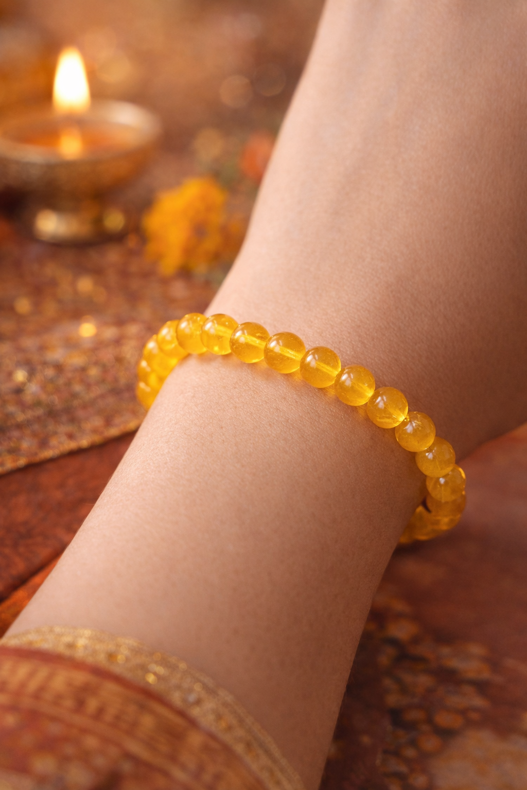 Natural Citrine Bracelet – Wealth, Positivity & Success Crystal