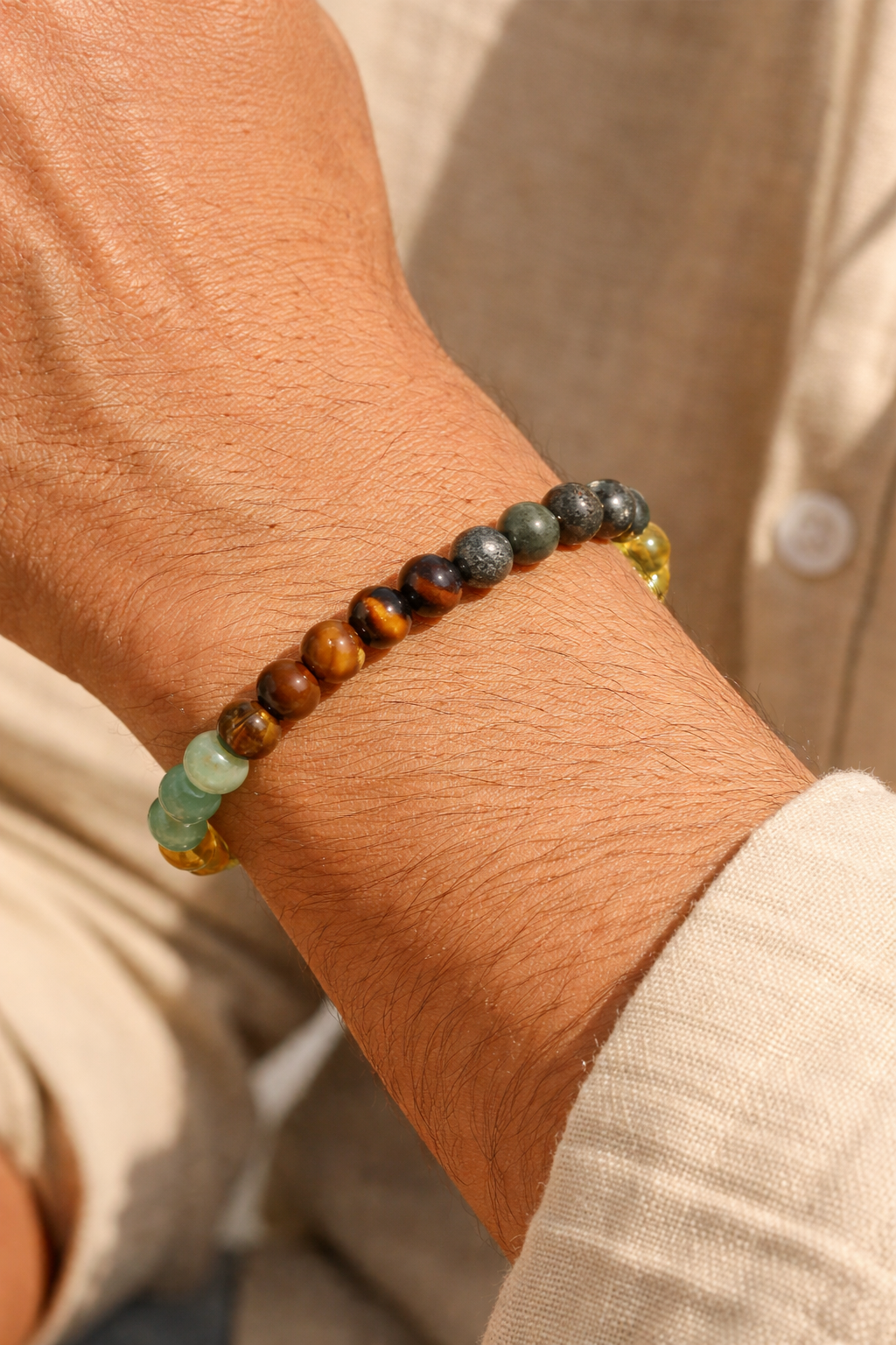 Money Magnet Bracelet – 4 Powerful Crystals for Wealth, Success & Protection