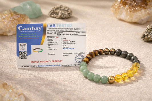 Money Magnet Bracelet – 4 Powerful Crystals for Wealth, Success & Protection