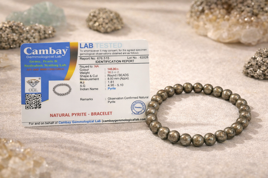 Pyrite Money Magnet Bracelet– 100% Natural Pyrite