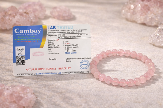 Rose Quartz Bracelet for Love, Peace & Emotional Healing