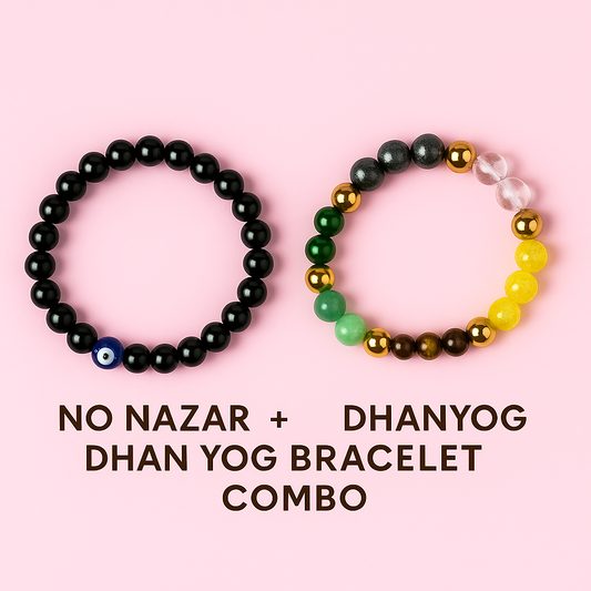 NO Nazar + Dhan Yog Bracelet Combo – Protection & Wealth Attraction Set
