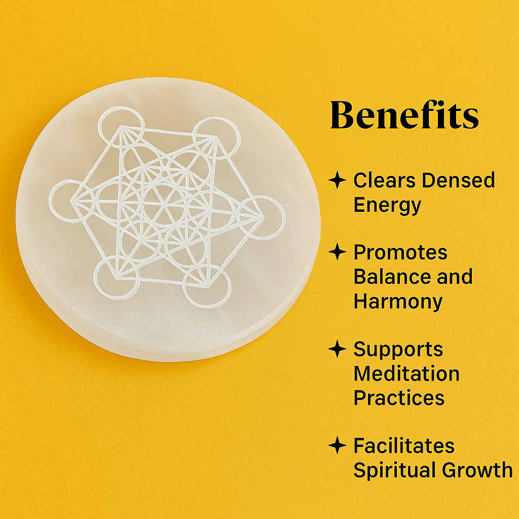 Selenite Energy Charging Plate -100% Original Certified