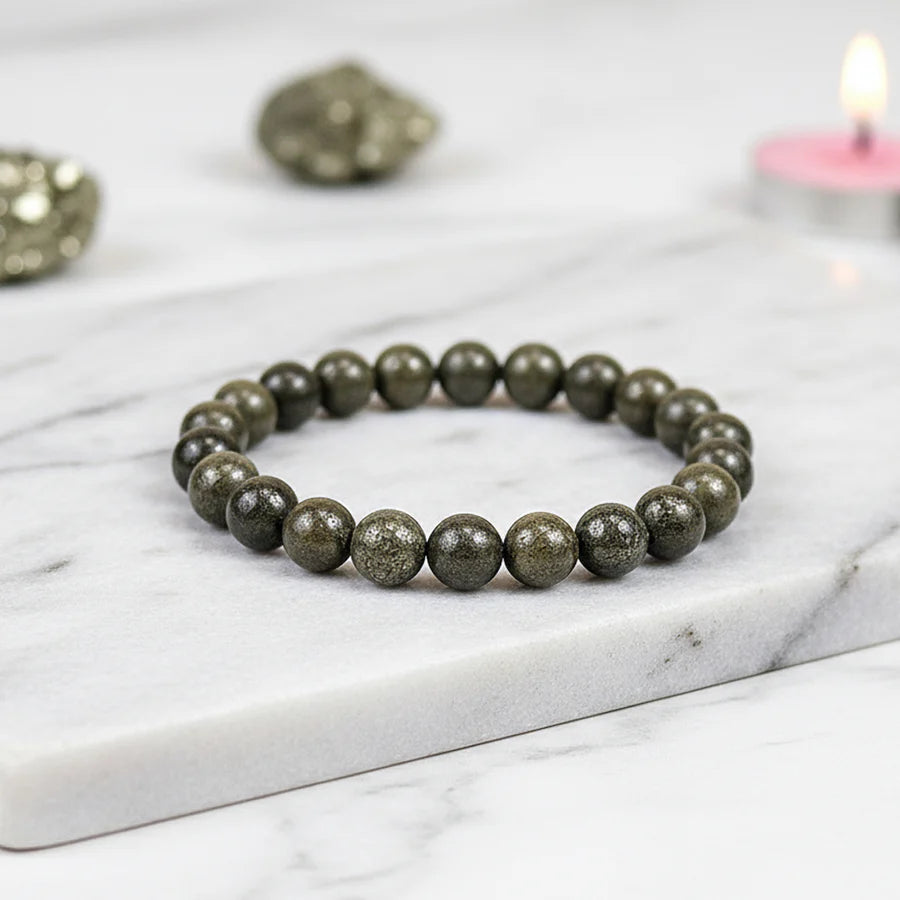 Pyrite Money Magnet Bracelet– 100% Natural Pyrite