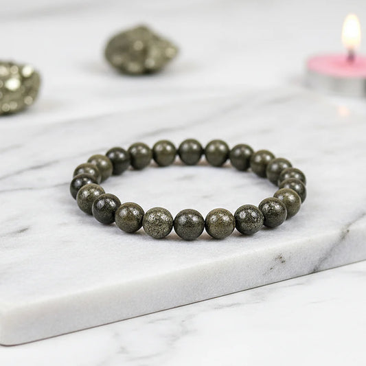 Pyrite Money Magnet Bracelet– 100% Natural Pyrite